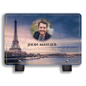 Plaque funéraire Tour Eiffel