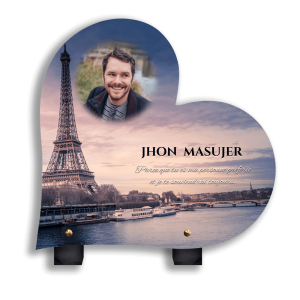 Plaque funéraire Tour Eiffel