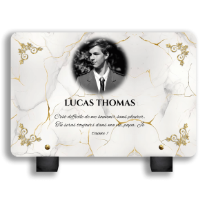 Plaques Funéraires Fond Gris