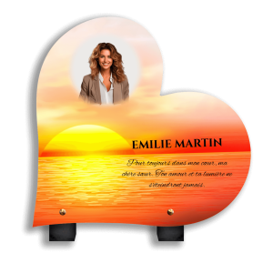 Plaque Funéraire Coucher de Soleil