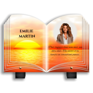 Plaque Funéraire Coucher de Soleil