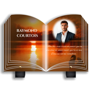 Funeral Plaque Marine Landscape 2