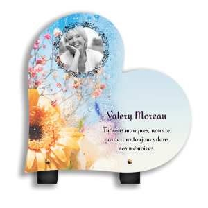 Plaque Funéraire Fleurs Sauvages