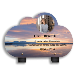 Plaque Funéraire Paysage Marin