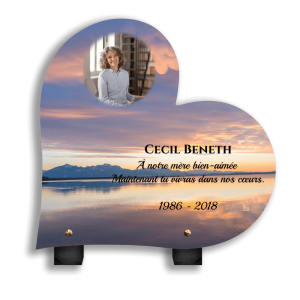 Plaque Funéraire Paysage Marin