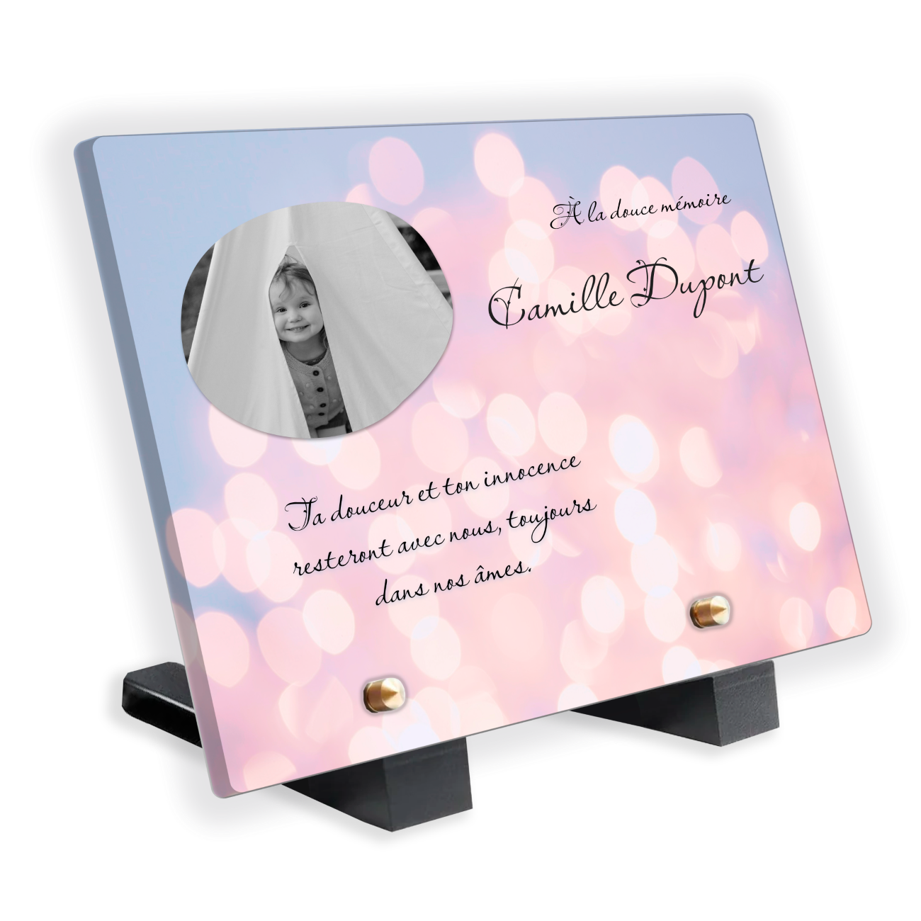 Plaque Funéraire scintillement