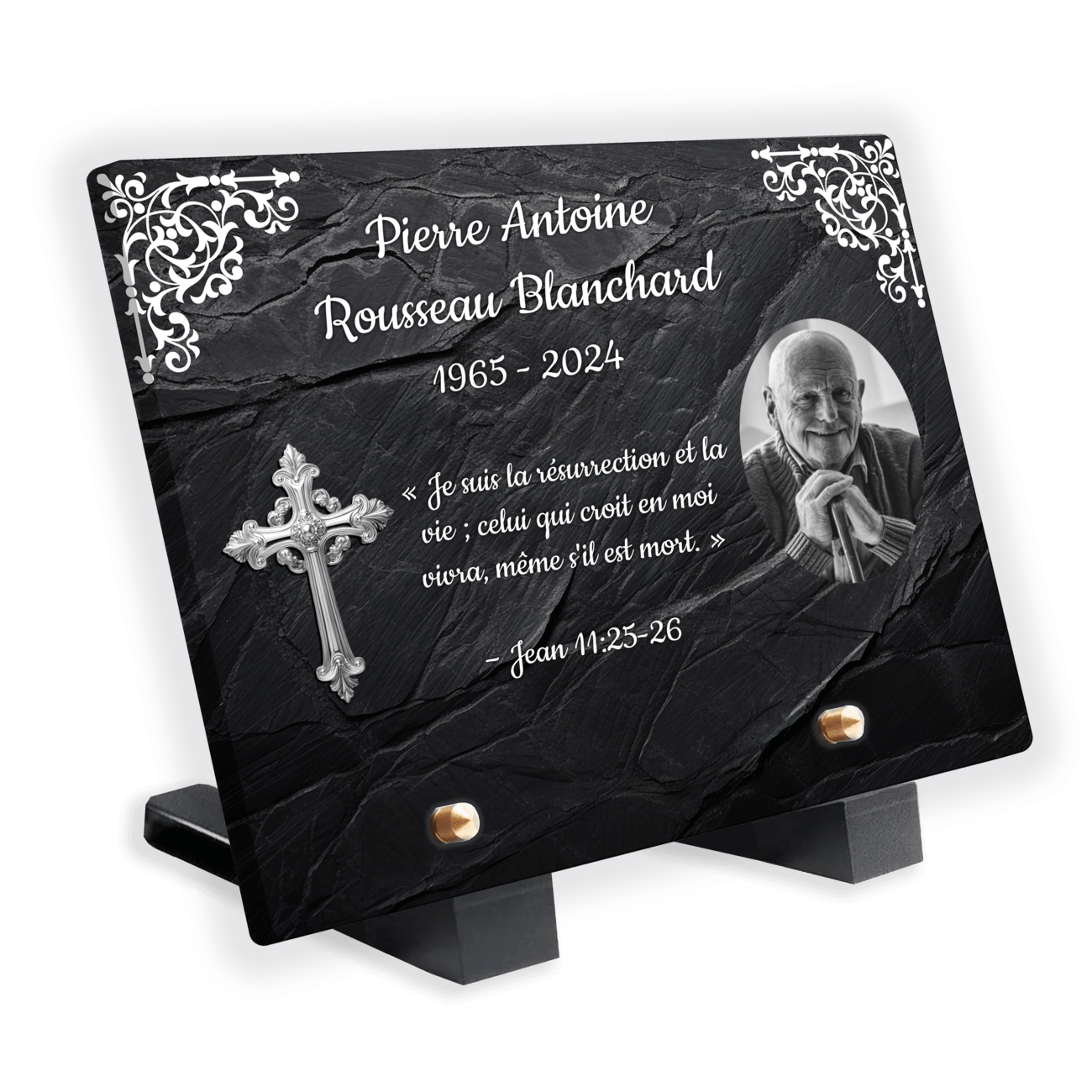 Plaques Funéraires Élégance Noire