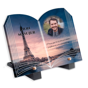 Plaque funéraire Tour Eiffel