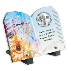 Plaque Funéraire Fleurs Sauvages