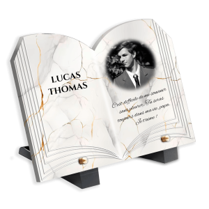 Plaques Funéraires Fond Gris