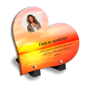 Plaque Funéraire Coucher de Soleil