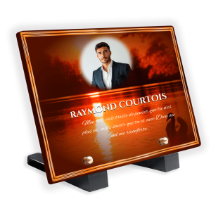 Funeral Plaque Marine Landscape 2