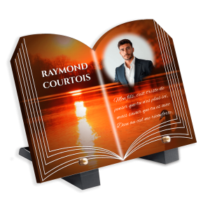 Funeral Plaque Marine Landscape 2