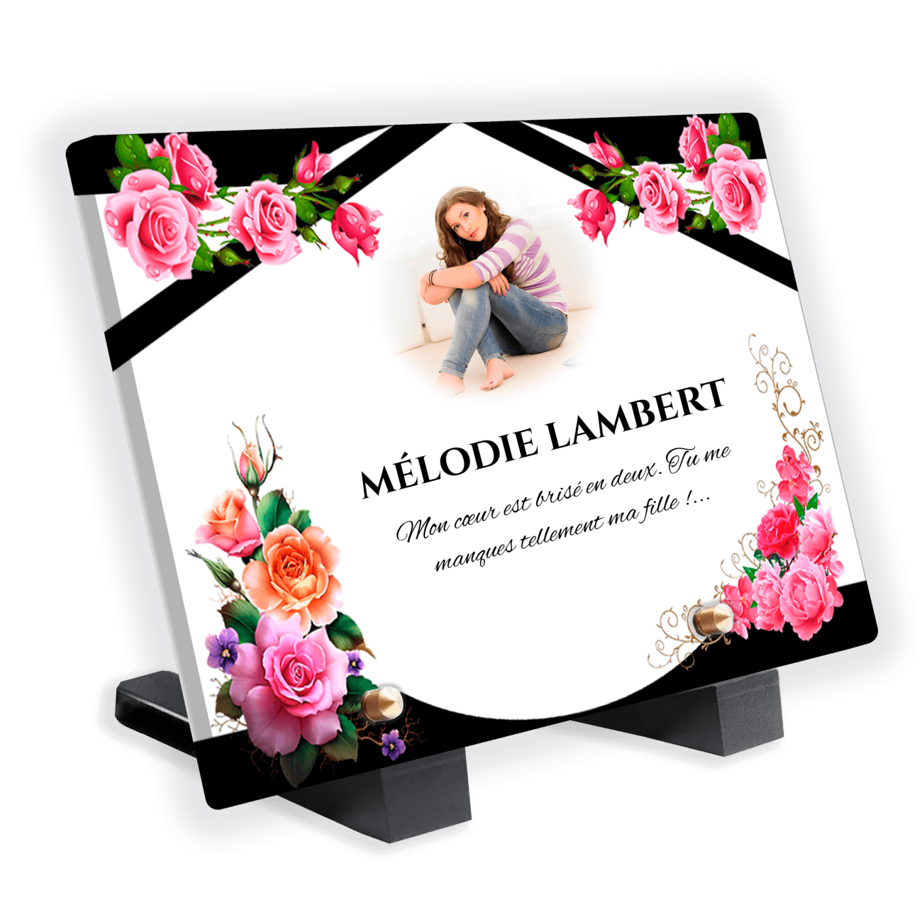 Plaques Funéraires Mélodie des Roses
