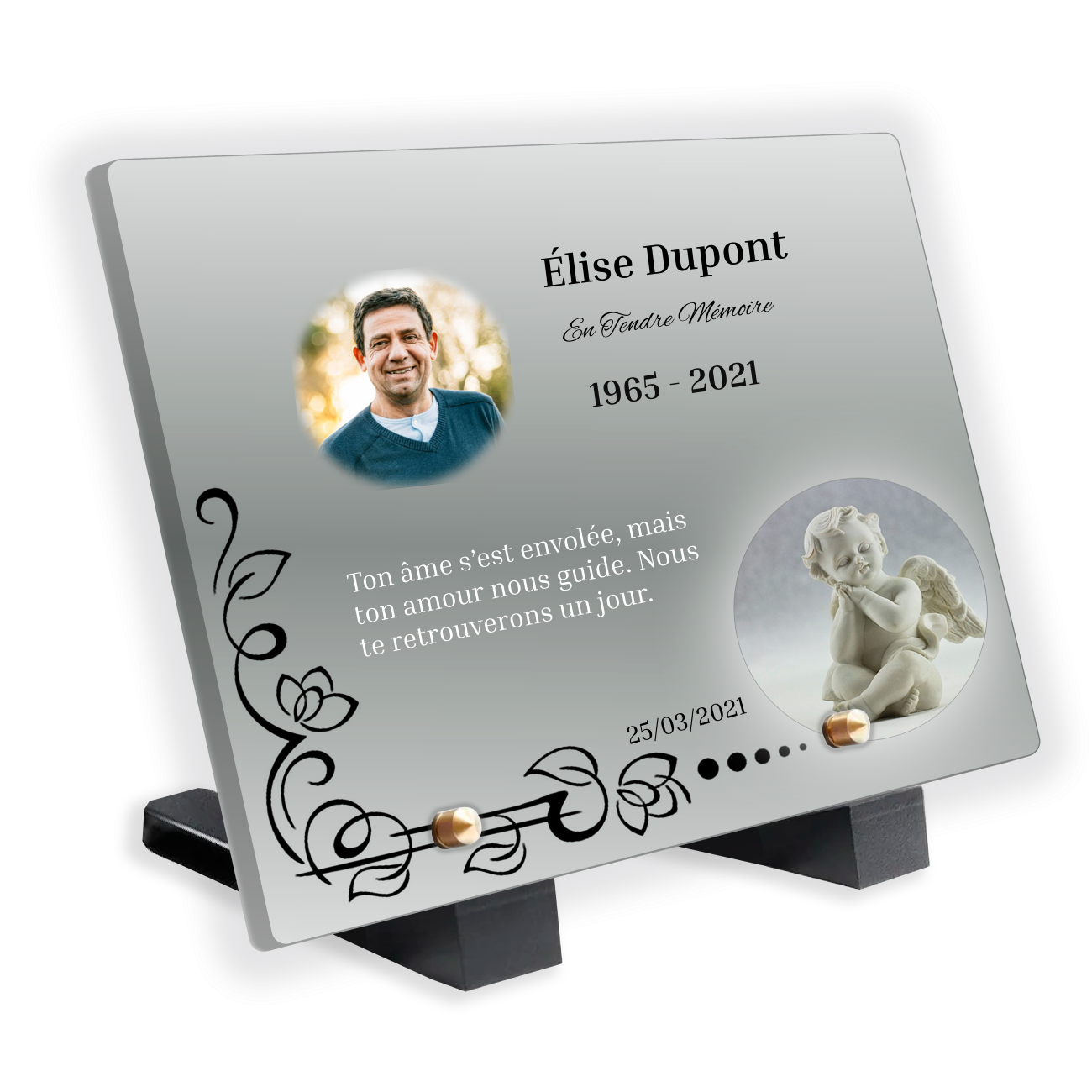 Plaque Funéraire Tendre Mémoire