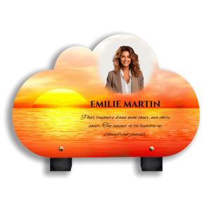 Plaque Funéraire Coucher de Soleil