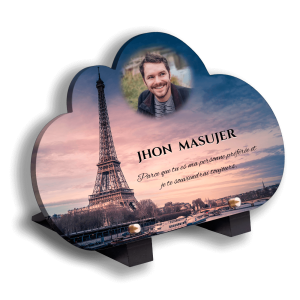 Plaque funéraire Tour Eiffel
