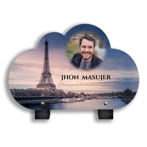 Plaque funéraire Tour Eiffel