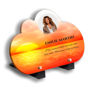 Plaque Funéraire Coucher de Soleil