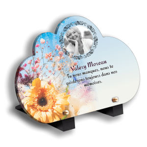 Plaque Funéraire Fleurs Sauvages