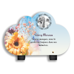 Plaque Funéraire Fleurs Sauvages