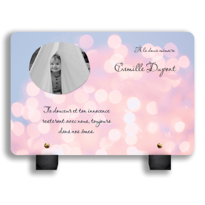 Plaque Funéraire scintillement