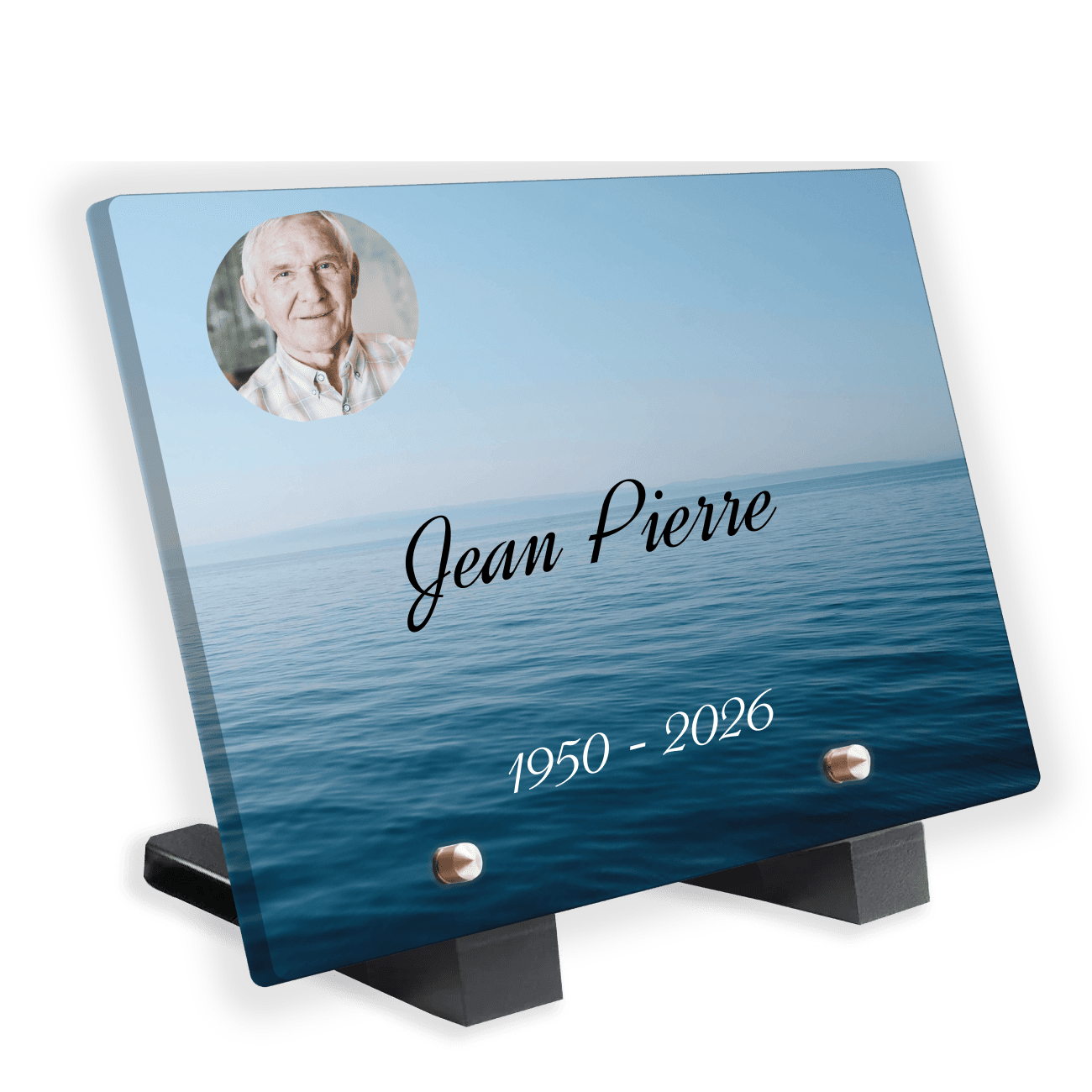 Plaque Funéraire Océan