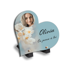 Plaque Funéraire Fleurs de Cerisier